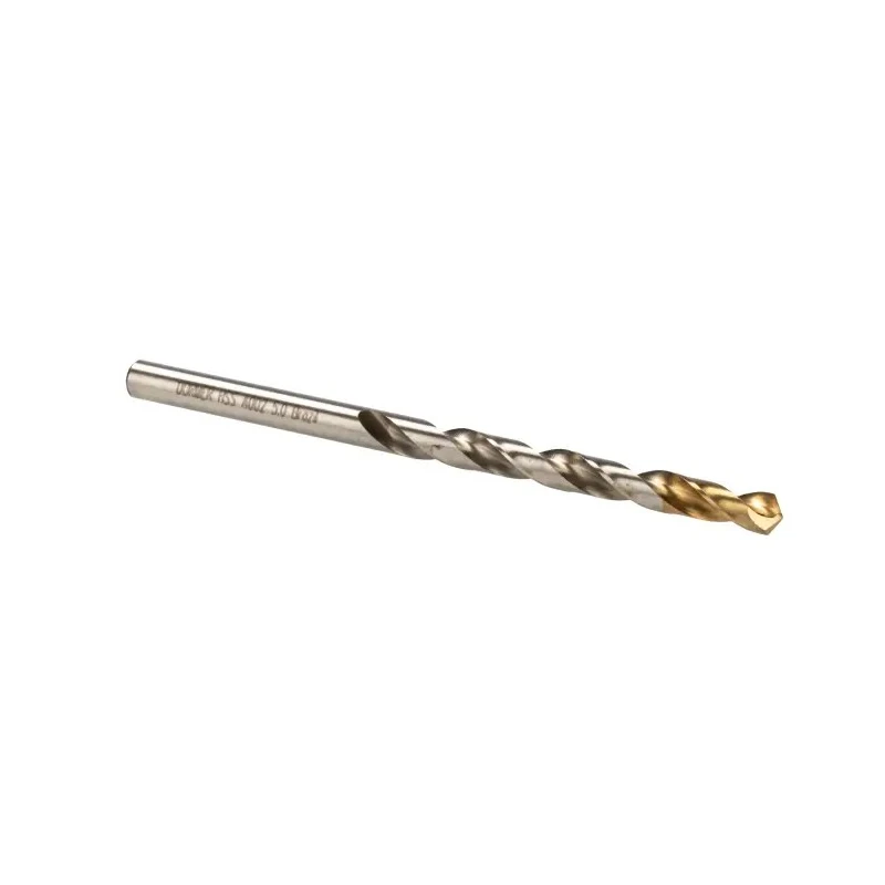 Dormer High Speed Steel Tin Drill Bit 5 mm Shank, 86 mm Overall Length, Titanium Nitride Coating A0025.0