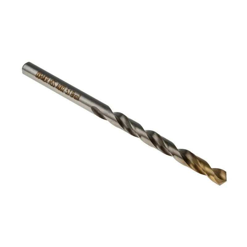 Dormer High Speed Steel Industrial Drill Bit 5.1mm Shank, Titanium Nitride Coated, 86mm Overall Length A0025.1