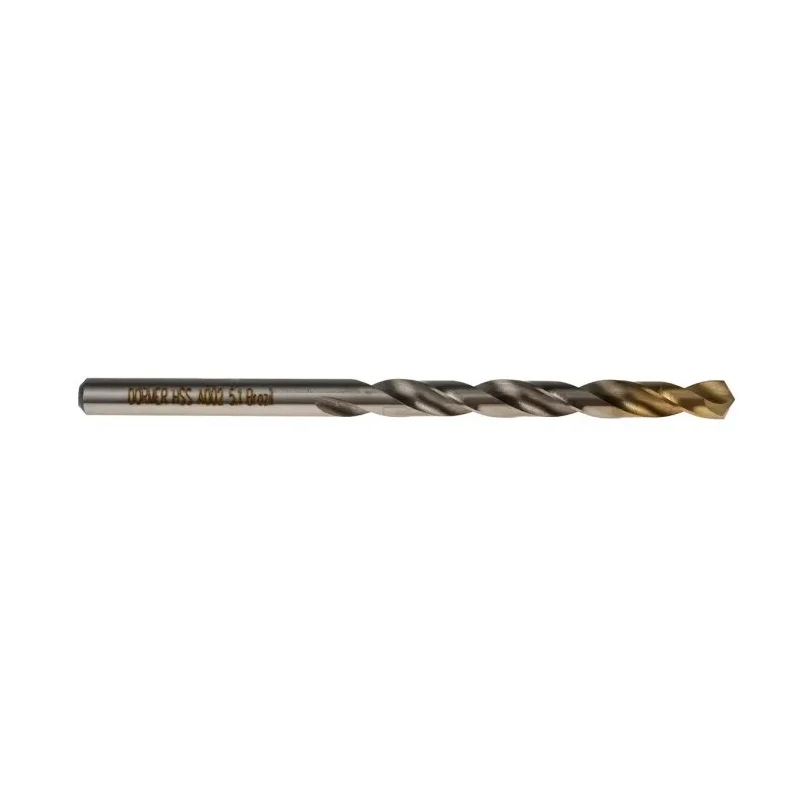Dormer High Speed Steel Industrial Drill Bit 5.1mm Shank, Titanium Nitride Coated, 86mm Overall Length A0025.1