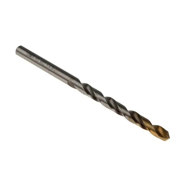 Dormer High Speed Steel Titanium Nitride Coated Jobber Drill Bits 5 Pcs, 93mm Overall Length, 5.4mm Shank A0025.4