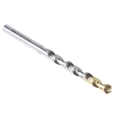 Dormer High Speed Steel Tin Drill Bit, 8mm Diameter, 117mm Overall Length, Titanium Nitride Coated A0028.0