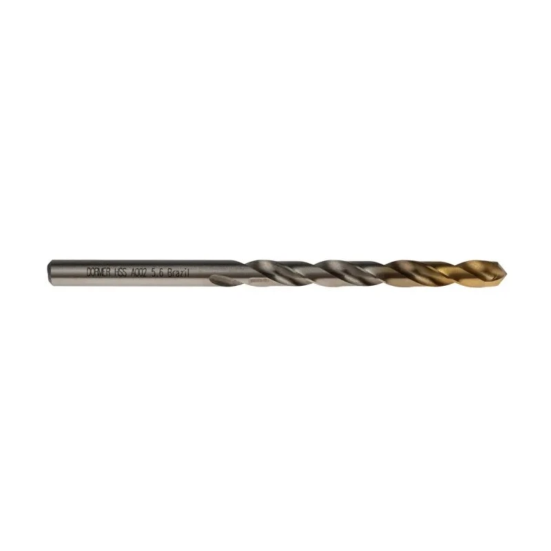 Dormer High Speed Steel 5.6mm Shank Diameter, 93mm Overall Length Industrial Drill Bit A0025.6