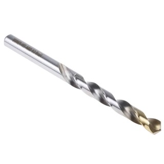 Dormer High Speed Steel Jobber Drill Bit, 9mm Diameter, 125mm Overall Length, Titanium Nitride Coated A0029.0