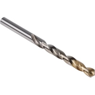 Dormer High Speed Steel Tin Drill Bit, 10mm Shank, 133mm Overall Length, Titanium Nitride Coated A00210.0