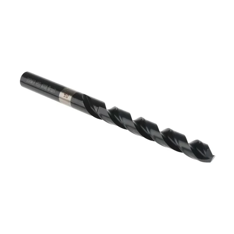 Dormer High Speed Steel Jobber Drill Bits 9mm Diameter, 125mm Overall Length, 10 Pieces A1089.0