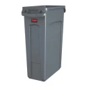 Rubbermaid Commercial Products Polyethylene Slim Jim Waste Bin 87L Grey FG354060GRAY