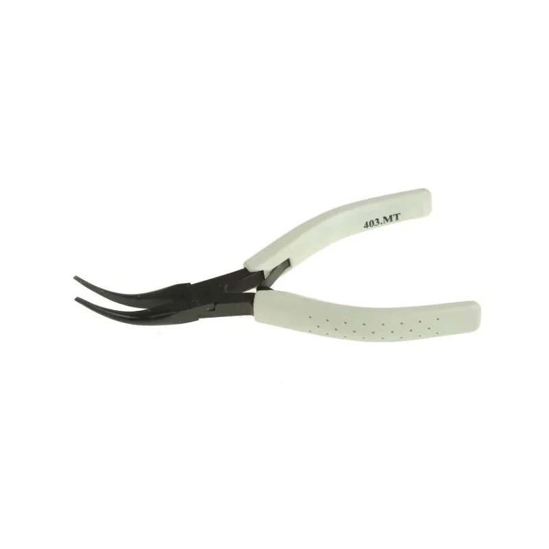 Facom MICRO-TECH 1-Piece Bent Nose Long Nose Plier with Comfort Grip Handle, 150mm Overall Length, 42mm Jaw Length 403.MT