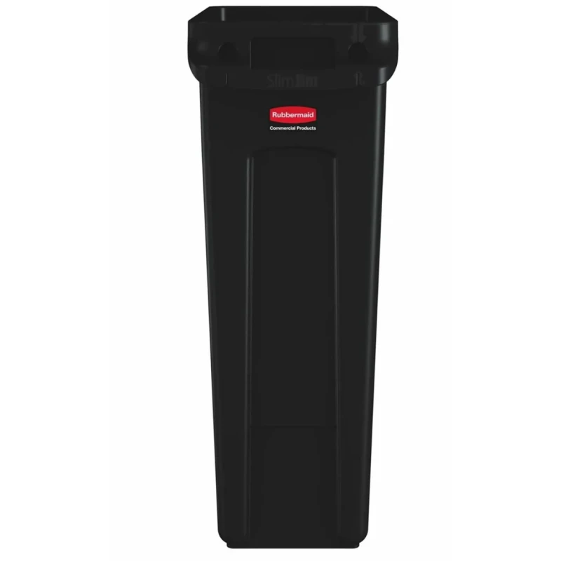 Rubbermaid Commercial Products Slim Jim Polyethylene Waste Bin 87L Black FG354060BLA
