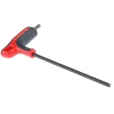 Facom T Metric Hex Key, Hex Size 6 mm, Long Arm, Polished Phosphate Coated Silicon Steel 84TZA.6