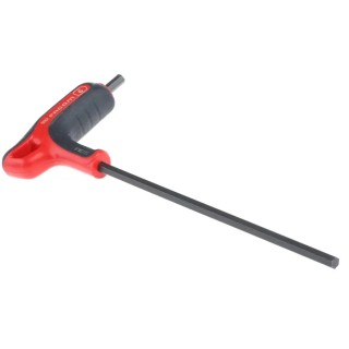 Facom T Metric Hex Key, Hex Size 6 mm, Long Arm, Polished Phosphate Coated Silicon Steel 84TZA.6