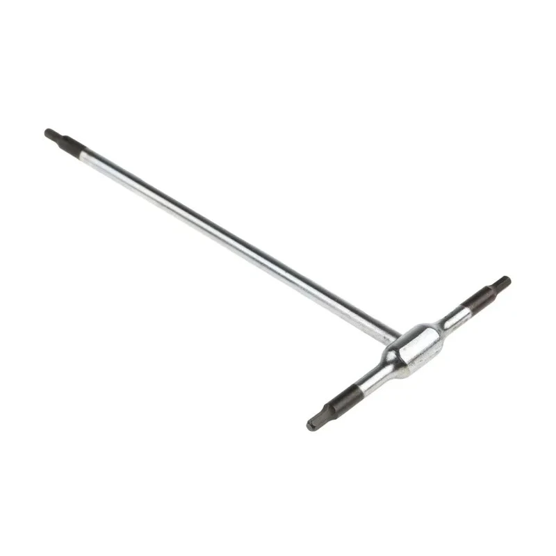 Facom T Metric Hex Key with 2.5 mm Hex Size, Chrome Vanadium Steel, 125 mm Length 84TC.2.5