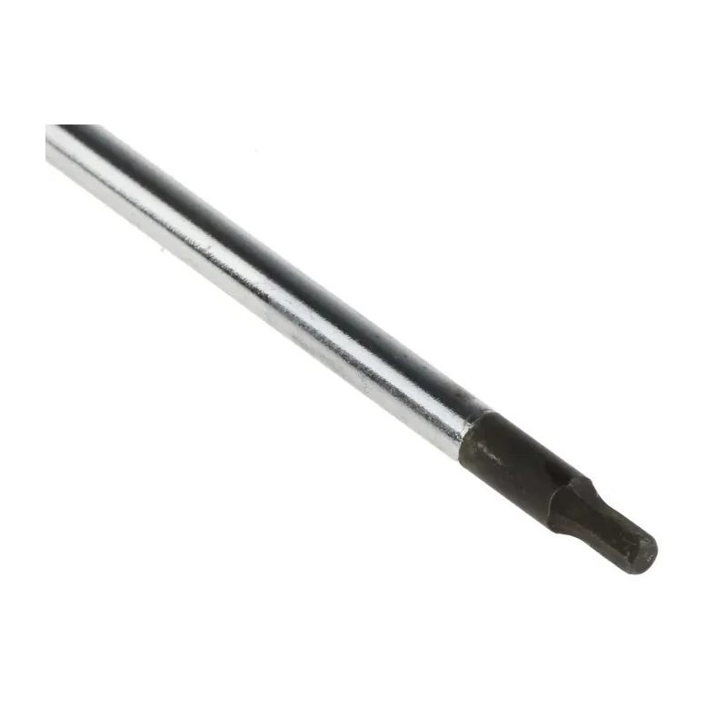 Facom T Metric Hex Key with 2.5 mm Hex Size, Chrome Vanadium Steel, 125 mm Length 84TC.2.5