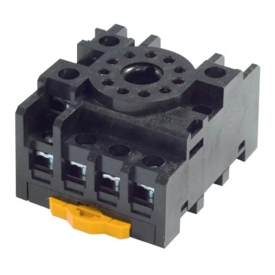 Omron MK 11 Way DIN Rail Relay Socket 250V AC, 10A Screw Terminal PF113A-N