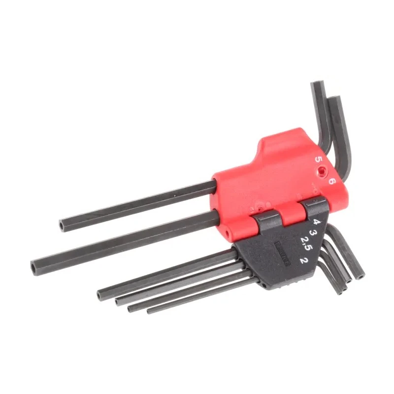Facom 6 Piece L Metric Hex Key Set Hex Sizes 2 - 2.5 - 3 - 4 - 5 - 6 mm 83R.JP6