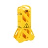 Rubbermaid Commercial Products Yellow Polyethylene Folding Safety Barrier, 1m Height, 4m Length FG9S1100YEL