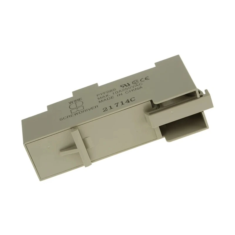 Omron 250V AC 10A 8-Contact DIN Rail Mount Relay Socket for MY2 Series PYF08S