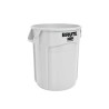Rubbermaid Commercial Products BRUTE 75L White Polyethylene Waste Bin FG262000WHT