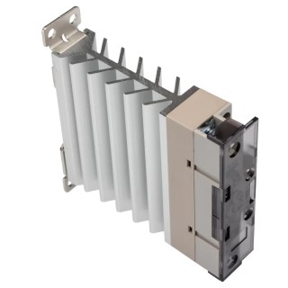 Omron Solid State Relay, 25 A Load, DIN Rail/Screw Mount, 264 V AC Load, 24 V DC Control G3PE