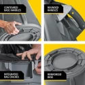 Rubbermaid Commercial Products BRUTE 75L White Polyethylene Waste Bin FG262000WHT