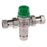 Reliance Water Controls Nickel Plated Brass Thermostatic Mixing Valve 15 mm, 16 bar, Max Temp 85°C HEAT110750