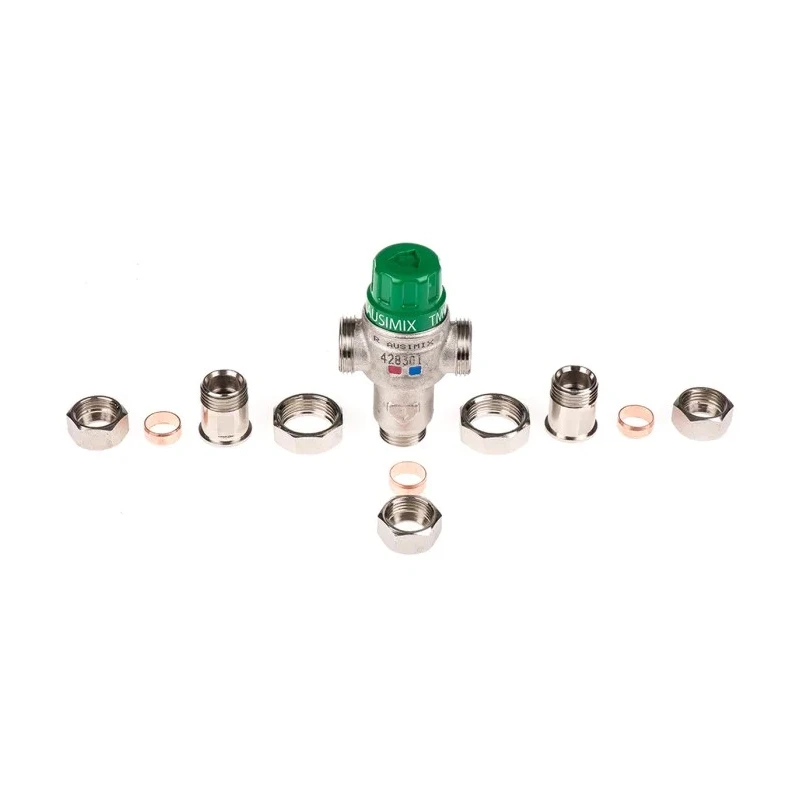 Reliance Water Controls Nickel Plated Brass Thermostatic Mixing Valve 15 mm, 16 bar, Max Temp 85°C HEAT110750