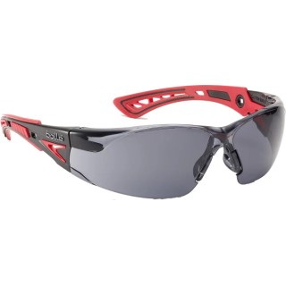 Bolle Safety RUSH+ Safety Glasses Smoked Lens Anti-Scratch Anti-Fog Coating Polycarbonate Frame RUSHPPSF