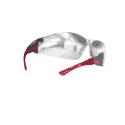 Bolle Safety RUSH+ Safety Glasses with Anti-Scratch and Anti-Fog Coating, Clear Polycarbonate Lens, Grey and Black RUSHPPSI