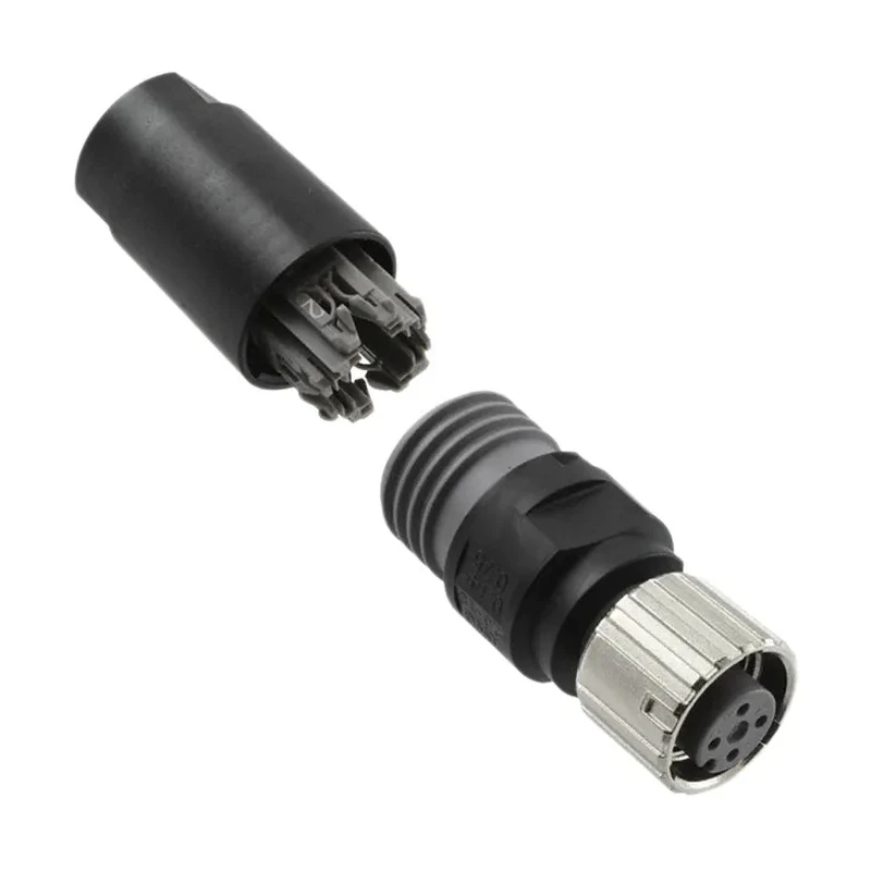 Omron Industrial Circular Connector M12 Socket Female 4 Contacts Cable Mount IP67 