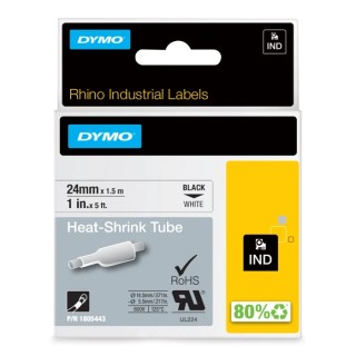 Dymo Heat Shrink Tubing 3:1 Ratio, DYMO Industrial Series 1805443