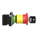 Schneider Electric Harmony Series Key Release Emergency Stop Push Button Panel Mount 22mm Cutout 1 NC 600V AC XB5AS9442