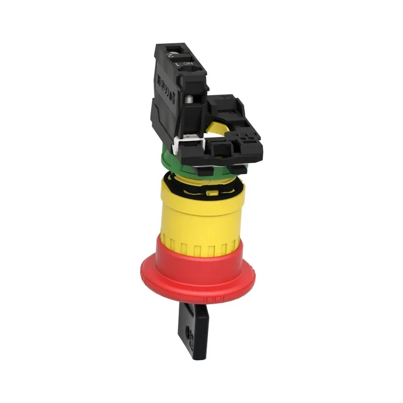 Schneider Electric Harmony Series Key Release Emergency Stop Push Button Panel Mount 22mm Cutout 1 NC 600V AC XB5AS9442