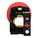 Schneider Electric Harmony Series Key Release Emergency Stop Push Button Panel Mount 22mm Cutout 1 NC 600V AC XB5AS9442