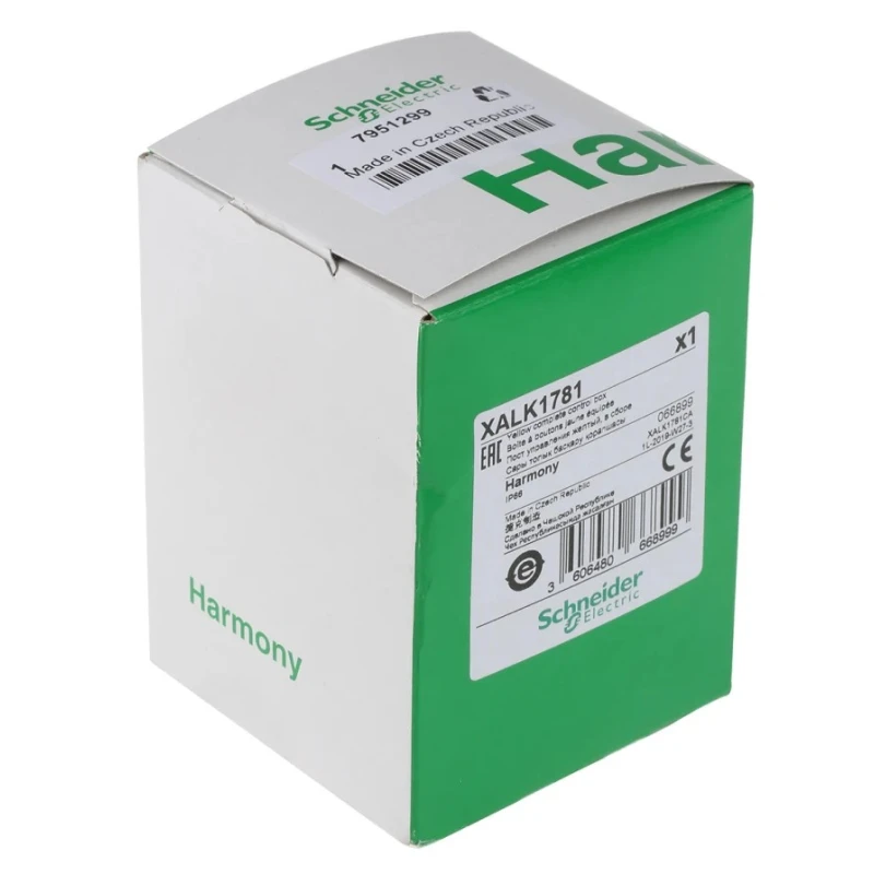 Schneider Electric Harmony Series Turn to Release Emergency Stop Push Button 600V AC, Surface Mount, 1 NC XALK1781