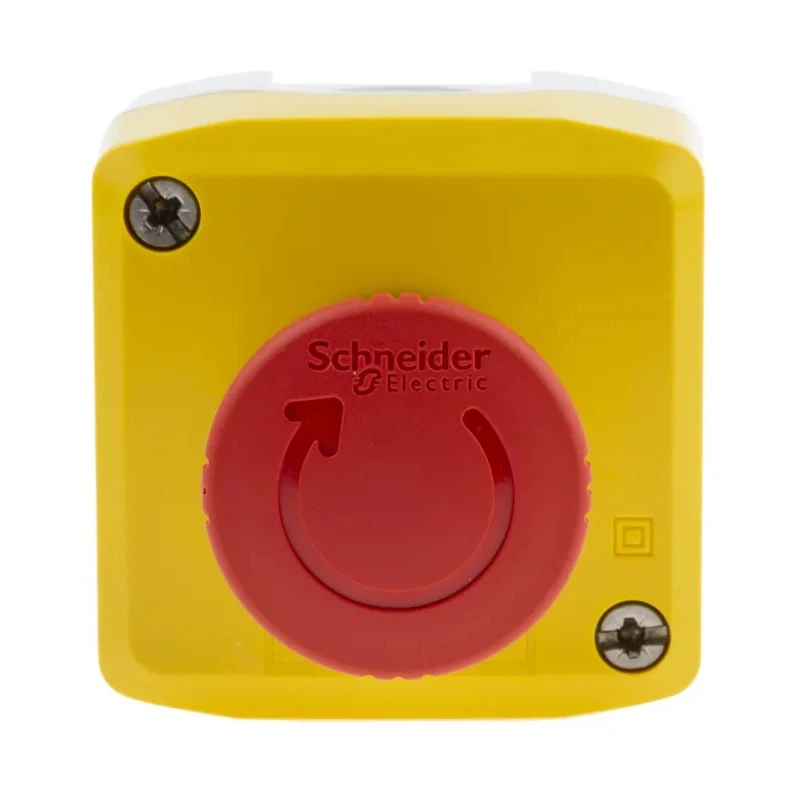 Schneider Electric Harmony Series Twist Release Emergency Stop Push Button Surface Mount 40mm Cutout 1 NC Contact XALK178