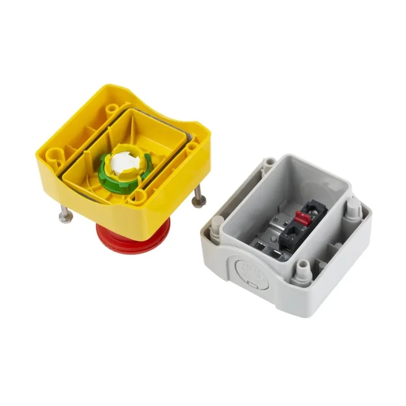 Schneider Electric Harmony Series Twist Release Emergency Stop Push Button Surface Mount 40mm Cutout 1 NC Contact XALK178