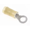 TE Connectivity PIDG Insulated Ring Terminal M5 Stud Size, 12 AWG to 10 AWG Wire Size, Nylon Insulation, Yellow 32883