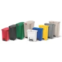 Rubbermaid Commercial Products Slim Jim 68L Beige Pedal Polyethylene Waste Bin 1883460