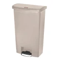 Rubbermaid Commercial Products Slim Jim 68L Beige Pedal Polyethylene Waste Bin 1883460