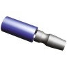 TE Connectivity PLASTI-GRIP Insulated Blue Crimp Bullet Connector 16 AWG to 14 AWG 5 mm Bullet Diameter Male 324227