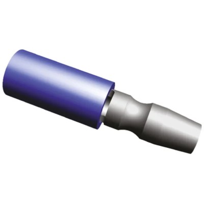 TE Connectivity PLASTI-GRIP Insulated Blue Crimp Bullet Connector 16 AWG to 14 AWG 5 mm Bullet Diameter Male 324227