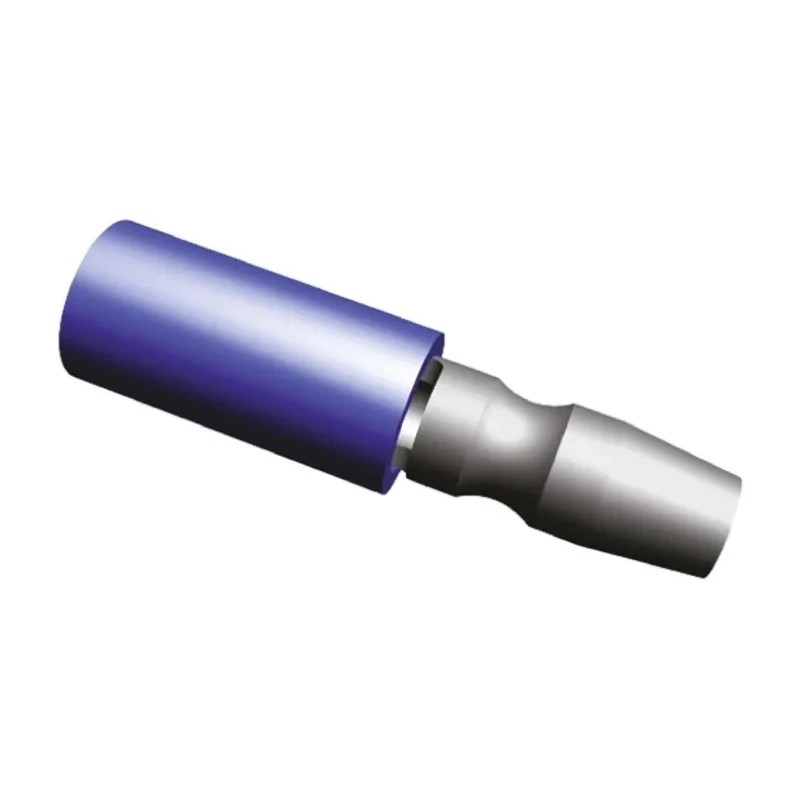 TE Connectivity PLASTI-GRIP Insulated Blue Crimp Bullet Connector 16 AWG to 14 AWG 5 mm Bullet Diameter Male 324227