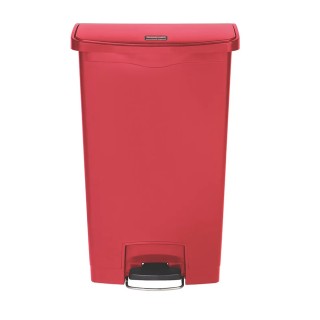 Rubbermaid Commercial Products Slim Jim 68L Red Pedal Polyethylene Waste Bin 1883568