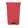 Rubbermaid Commercial Products Slim Jim 68L Red Pedal Polyethylene Waste Bin 1883568