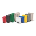 Rubbermaid Commercial Products Slim Jim 68L Red Pedal Polyethylene Waste Bin 1883568