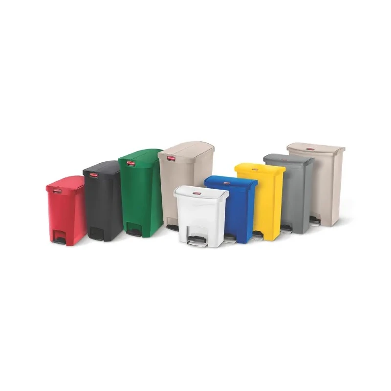 Rubbermaid Commercial Products Slim Jim 68L Red Pedal Polyethylene Waste Bin 1883568