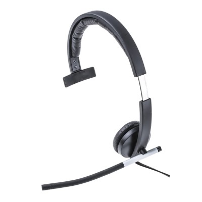 Logitech Black USB Noise Cancelling Headset H650e 981-000514