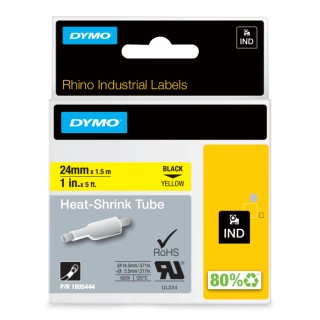 Dymo Black on Yellow Label Printer Tape 24 mm Width 1 m Length 1805444