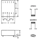 Myrra 12 V ac 5 Output Through Hole PCB Transformer EN 61558-2-6, EN 60950, UL506, UL 1585 1 VA 45003