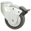 Tente Swivel Castor with 70 kg Load Capacity, 80 mm Thermoplastic Rubber Wheel, Polyamide Frame 5025PJH080L51-10 RAL9006