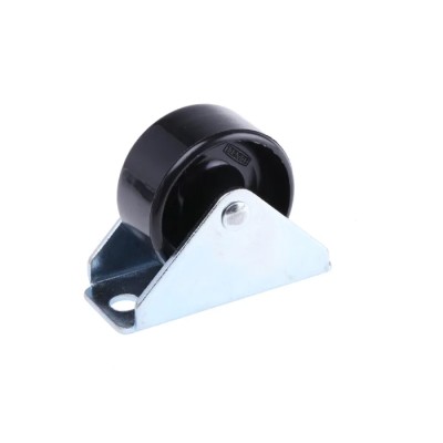 Tente Fixed Castor Wheel 60 kg Capacity 30 mm Wheel Diameter Pressed Steel Frame Polyamide Wheel 2198UOI030P60-45x20